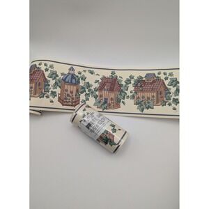 Vintage Country Cottage‎ Birdhouse Ivy Pre Pasted Wallpaper Border Pattern 0293